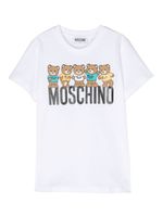 Moschino Kids t-shirt en coton à motif Teddy Bear - Blanc - thumbnail