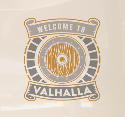 Walhalla auto bumper sticker