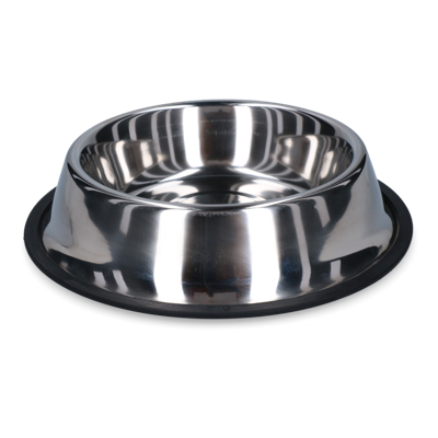 Voer of drinkbak RVS met antislip 2,80ltr Ø 33cm