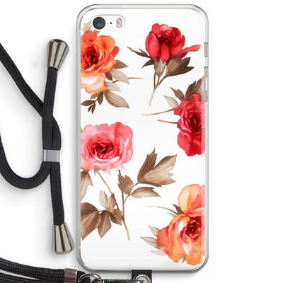 Roosjes: iPhone 5 / 5S / SE Transparant Hoesje met koord