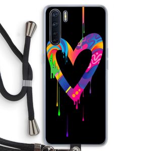 Melts My Heart: Oppo A91 Transparant Hoesje met koord