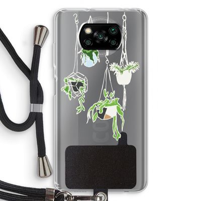 Hang In There: Xiaomi Poco X3 NFC Transparant Hoesje met koord