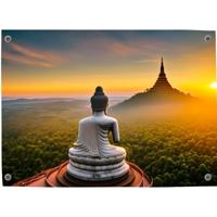 Tuinposter Boeddha 13 - Pillow Buddies