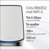 NETGEAR Orbi RBK852 AX6000 WiFi 6 Mesh System - thumbnail