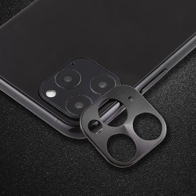 Voor iPhone 11 Pro Achteruitrij camera lens beschermende lens film kartonnen stijl (zwart)