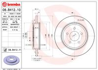 Remschijf BREMBO, Remschijftype: Massief, u.a. für Mazda, Ford, Ford Usa - thumbnail