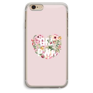 GRL PWR Flower: iPhone 6 Plus / 6S Plus Transparant Hoesje