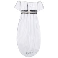 Anky Pleated Crown plastron wit maat:m - thumbnail