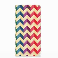 Motorola Moto E5 Play | Hoesje met Magneet | Zigzag Multi Color