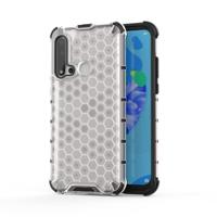 Voor Huawei Nova 5i honingraat schokbestendige PC + TPU beschermhoes (grijs)