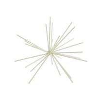 Housevitamin ornament firework metaal beige 15 cm | 24 stuks