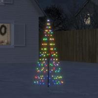 VidaXL Led-kerstboom op vlaggenmast 200 leds kleurrijk 180 cm VidaXL Led-kerstboom op vlaggenmast 200 leds kleurrijk 180 cm