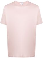 Sunspel t-shirt en coton à col rond - Rose