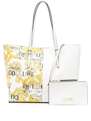 Versace Jeans Couture sac cabas à imprimé graphique - Blanc