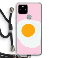 Sunny side up: Pixel 5 Transparant Hoesje met koord