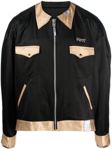 Maison MIHARA YASUHIRO veste bomber à design colour block - Noir