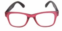 HIP Leesbril mat rood/zwart +3.0