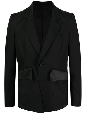 sulvam blazer à simple boutonnage - Noir