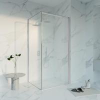 Fortifura Galeria Douchecabine - 100x80x200 - Profiel - veiligheidsglas - anti kalk - chroom SW1122490 SW797914 SW797904