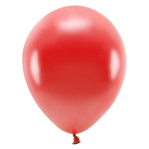 Party ballonnen eco/biologisch afbreekbaar - 100x - rood - Milieuvriendelijke Feestversiering