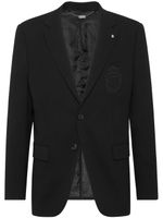 Billionaire blazer croisé à logo appliqué - Noir