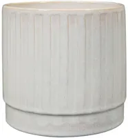 TS Collection bloempot sarien keramiek 23x22cm off white