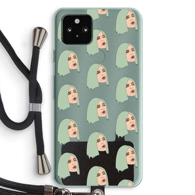 King Kylie: Pixel 5a 5G Transparant Hoesje met koord