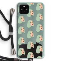 King Kylie: Pixel 5a 5G Transparant Hoesje met koord