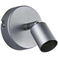 LED Wandspot GU10 - Modern Rond Design - Mat Titaan Aluminium