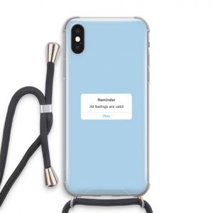 Reminder: iPhone XS Transparant Hoesje met koord