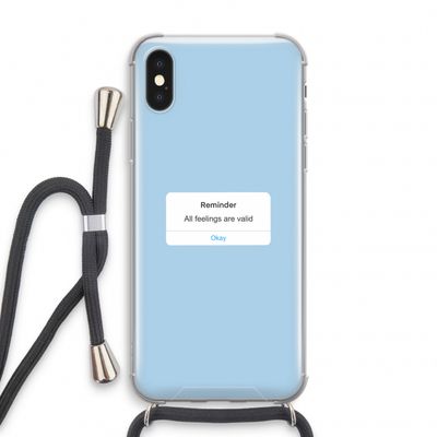 Reminder: iPhone XS Transparant Hoesje met koord