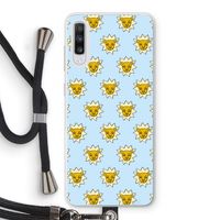 Leeuwenkoppen: Samsung Galaxy A70 Transparant Hoesje met koord