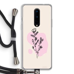 Roses are red: OnePlus 8 Transparant Hoesje met koord