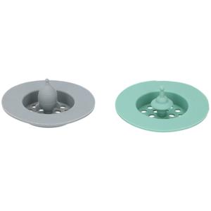 Cuisine Elegance gootsteenzeef 7 cm 2 stuks groen/grijs