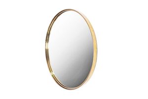 Ronde wandspiegel PORTRET 50cm goud metalen frame handgemaakt - 42798