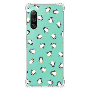 Doorzichtige Silicone Hoesje voor Sony Xperia 10 V Pinguïn