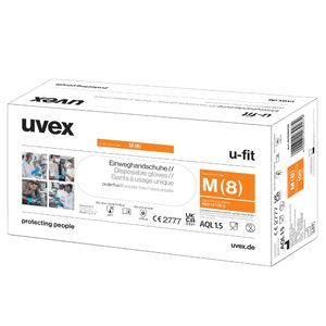 uvex u-fit 6059607 Wegwerphandschoen 100 stuk(s) Nitril Maat (handschoen): 7, S EN 374