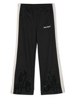 Palm Angels Kids pantalon de jogging à strass - Noir - thumbnail