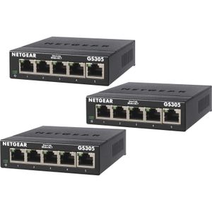 Netgear GS305-300PES, 3 pack switch