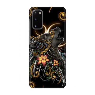 Huilende Wolf: Volledig geprint Samsung Galaxy S20 Hoesje