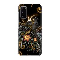 Huilende Wolf: Volledig geprint Samsung Galaxy S20 Hoesje