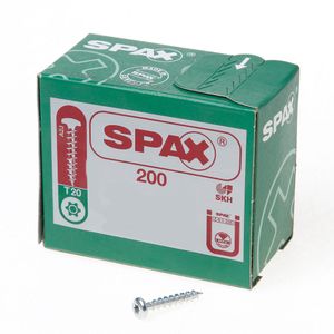 Spax bolkop t20 4,5x25(200)