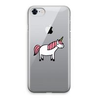 Eenhoorn: iPhone 8 Transparant Hoesje