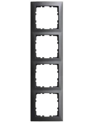 Berker S1 afdekraam 4-voudig antraciet mat 10103278