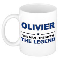 Naam cadeau mok/ beker Olivier The man, The myth the legend 300 ml   -