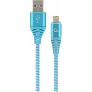 Gembird CC-USB2B-AMMBM-1M-VW USB-kabel 2.0 Micro-USB B USB A Turkoois