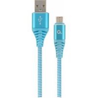 Gembird CC-USB2B-AMMBM-1M-VW USB-kabel 2.0 Micro-USB B USB A Turkoois