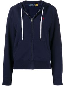 Polo Ralph Lauren sweat zippé à capuche - Bleu