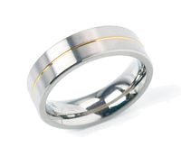 Boccia 0101-2156 Ring Titanium Zilverkleurig Maat 56