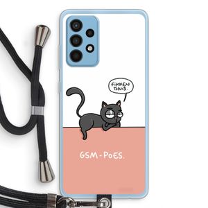 GSM poes: Samsung Galaxy A52 Transparant Hoesje met koord